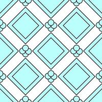 Geometrical pattern of blue squares and small bubbles for wallpapers, wrapping, printing vector