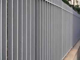 grey metal fence photo