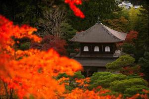 Ginkaku-ji, Temple of the Silver Pavilion or officially named Jisho-ji, or Temple of Shining Mercy, a Zen temple in the Sakyo ward of Kyoto, Kansai, Japan photo