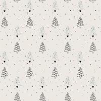 Christmas trees minimal pattern vector