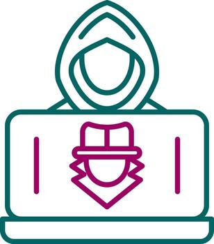 icono de vector de hacker