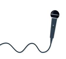 Microphone vector. News illustration. News on television and radio. Interview.Microphone for karaoke vector