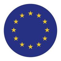 original and simple Europe flag EU isolated vector in official colors and Proportion Correctly