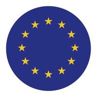 original and simple Europe flag EU isolated vector in official colors and Proportion Correctly