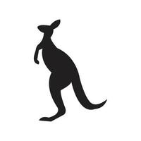 diseño de ilustración de vector de plantilla de logotipo de canguro