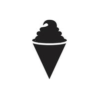 diseño de ilustración de icono de vector de plantilla de logotipo de helado