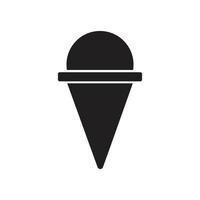 diseño de ilustración de icono de vector de plantilla de logotipo de helado