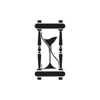 plantilla de diseño de ilustración de vector de icono de logotipo de reloj de arena