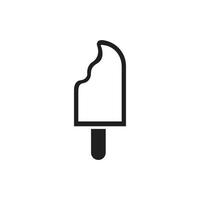 diseño de ilustración de icono de vector de plantilla de logotipo de helado