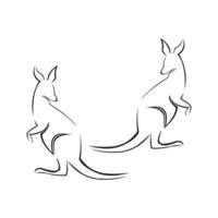 kangaroo Logo Template vector illustration design