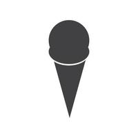 diseño de ilustración de icono de vector de plantilla de logotipo de helado