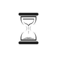 plantilla de diseño de ilustración de vector de icono de logotipo de reloj de arena