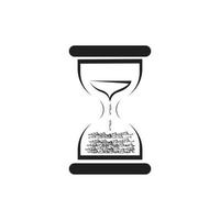 Hourglass logo Icon Vector Illustration design template