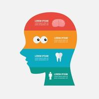 plantilla de diseño de infografía médica vector