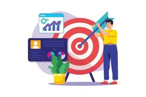 Target Audience Illustration concept on white background vector