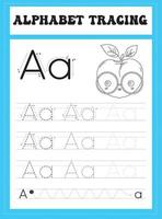 Alphabet Letter Tracing vector