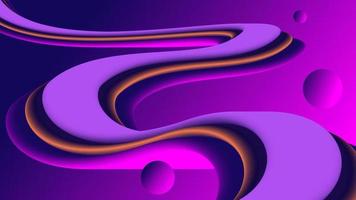 luxury purple wave 3d background vector