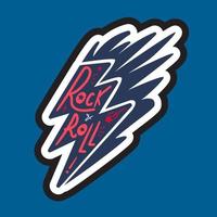 Rock and Roll Lettering vector