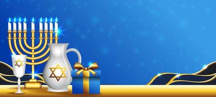 Happy Hanukkah Background vector