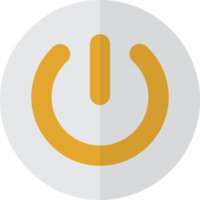 illustration de bouton marche et arrêt dans un style minimal png