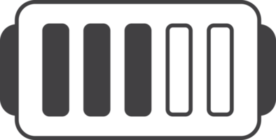 battery illustration in minimal style png
