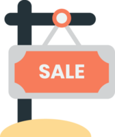sale sign illustration in minimal style png