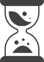 hourglass illustration in minimal style png