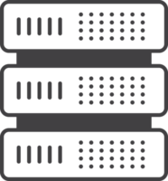 ilustração de dispositivo de servidor em estilo minimalista png