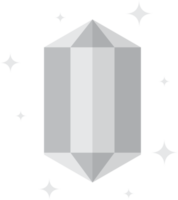 diamant avec illustration scintillante dans un style minimal png