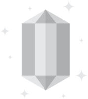 diamante con ilustración brillante en estilo minimalista png