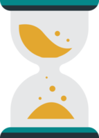 ilustración de reloj de arena en estilo minimalista png