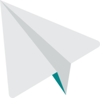 illustration d'avion en papier dans un style minimal png
