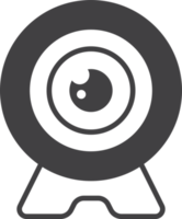 security camera illustration in minimal style png
