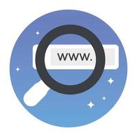 Trendy Search Url vector