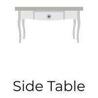 Trendy Side Table vector