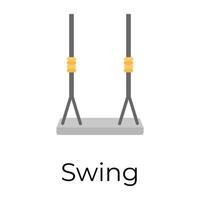 conceptos de swing de moda vector