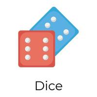 Trendy Dice Concepts vector