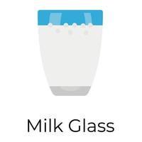 Trendy Milk Glass vector