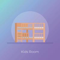 Trendy Kids Room vector