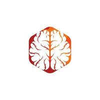 diseño creativo del logotipo del cerebro. lluvia de ideas poder pensamiento cerebro logotipo icono vector