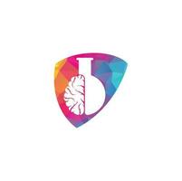 Brain Lab Logo design. vector