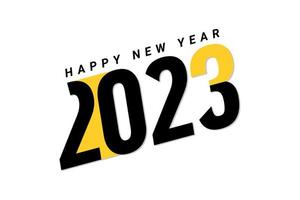 2023 Happy New Year text typography design. vector