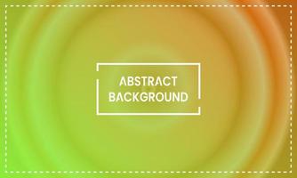 dark orange and light green circle radial gradient abstract background with frame. simple, blur, shiny, modern and color style. use for homepage, backgdrop, wallpaper, cover, poster, banner or flyer vector