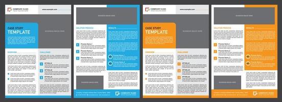 Business Case Study Design vector