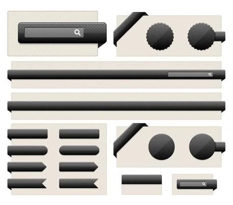 Black web page elements