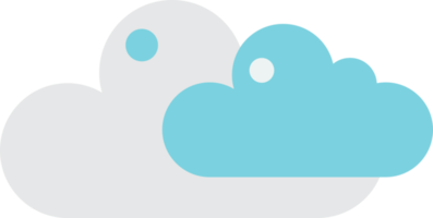 Data connection and cloud illustration in minimal style png