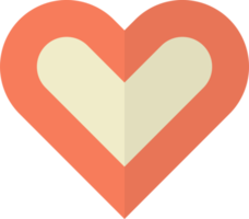 cuore illustrazione nel minimo stile png