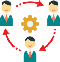 career change circle illustration in minimal style png