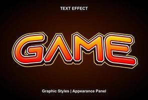 game text effects with graphic style and can be edited. vector