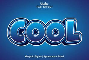 cool text effects with graphic style and editable. vector